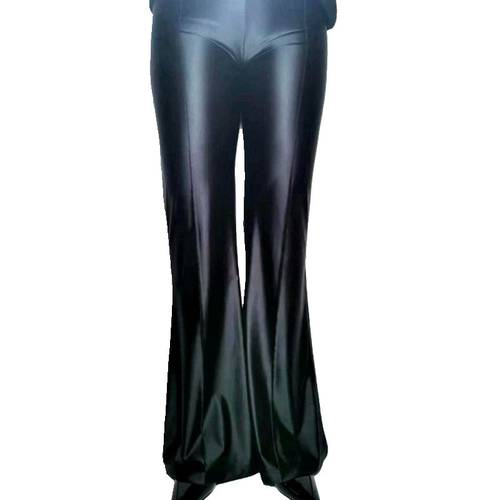 高腰喇叭裤型形体舞蹈健美光泽裤