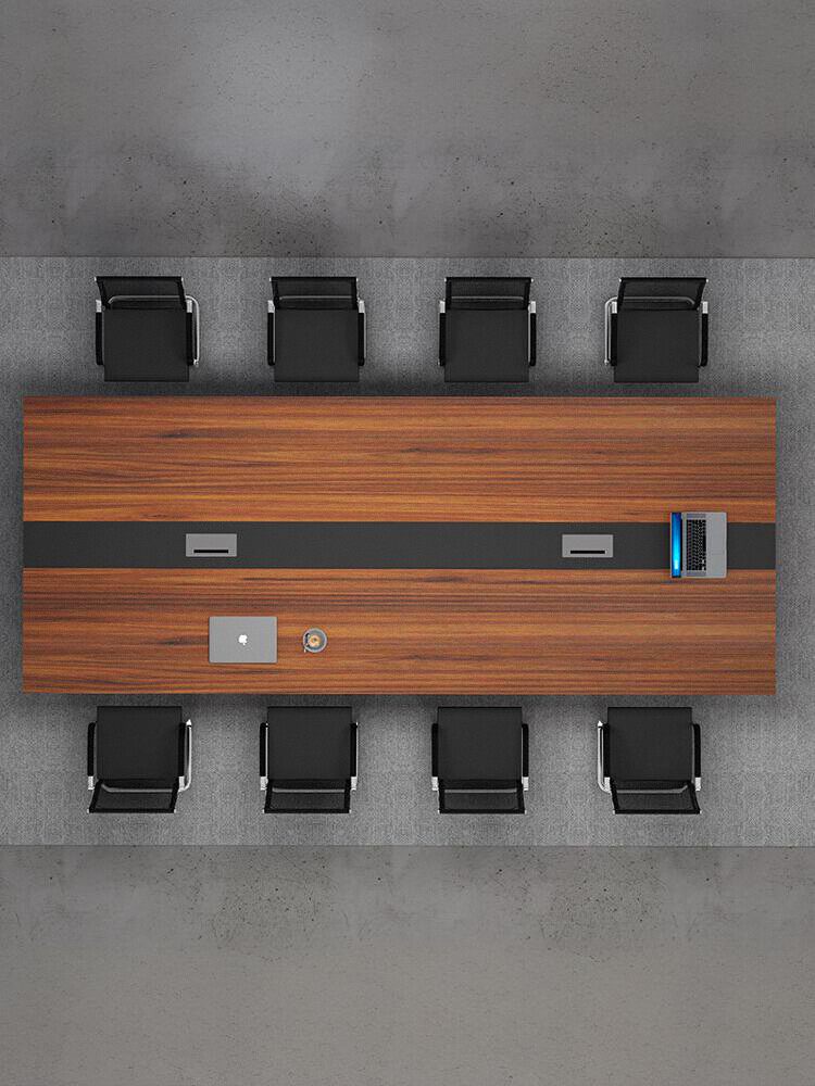 会议桌长桌简约现代西安办公家具工作台会议室长条桌办公桌椅组合