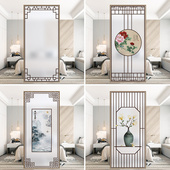 静电免胶书房客厅玻璃贴纸透光不透明防偷窥中式 装 饰磨砂窗花纸