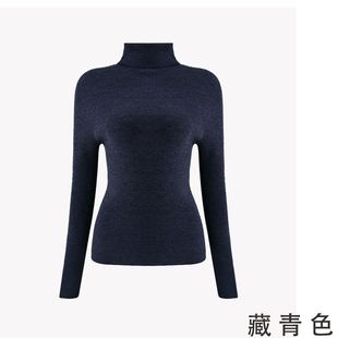 可机洗超细美丽诺羊毛细腻舒适无缝一体高领针织衫 2L20S2306