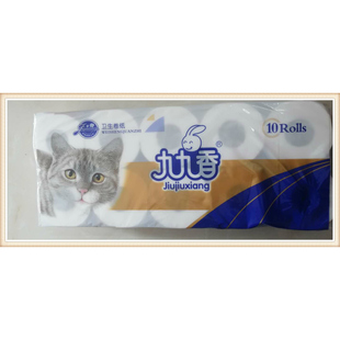 九九香卷纸卡其猫5层卷纸卫生纸餐巾面巾纸孕妇婴儿不伤肤实惠卷