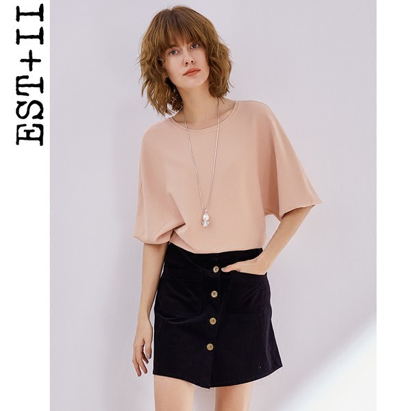 EST＋II 艺诗 18年春装新款 宽松蝙蝠袖 女式针织衫 天猫优惠券折后￥129包邮（￥229-100）