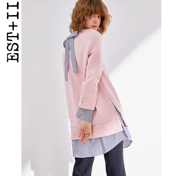 EST＋II 艺诗 18年春季新款 女式圆领加绒卫衣 上衣 天猫优惠券折后￥159包邮（￥259-100）