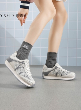 香香莉女鞋2026春季新款33796厚底舒适老爹鞋百搭休闲运动鞋网鞋