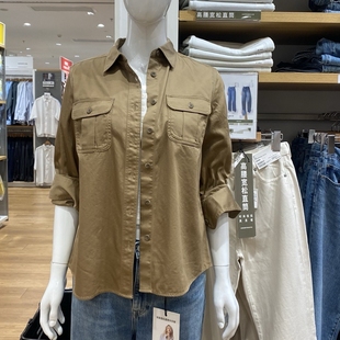 牛仔工装 外套480004 衬衫 水洗衬衣空调衫 479579 长袖 日系女装