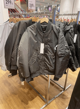 日系男女宽松飞行员夹克复合羽绒服军旅式茄克485339/432647