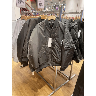 日系男装宽松飞行员夹克复合羽绒服军旅式茄克445765/432647