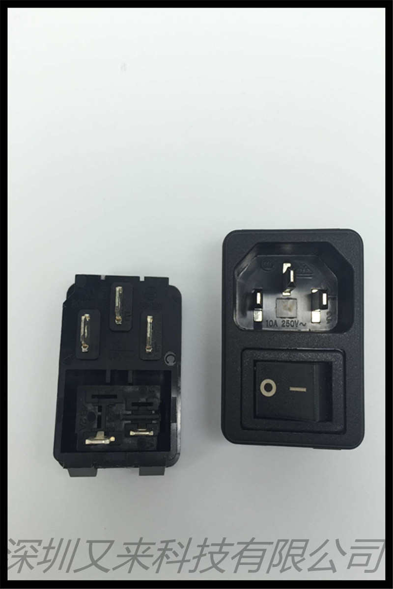 供应AC插座 台湾荣丰RONGFENG原装正品电源插座SS-120二合一插座