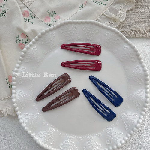 Little Ran儿童发饰韩版款简约发夹侧边夹宝宝头饰