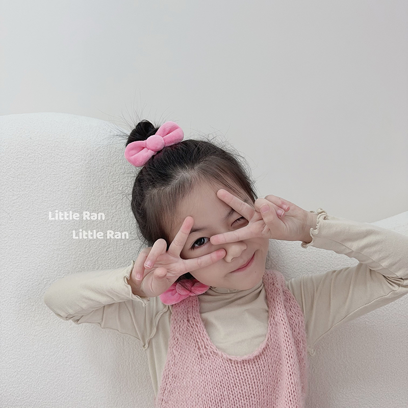 Little Ran 可爱发夹儿童蝴蝶结发饰KT猫头饰碎发夹子