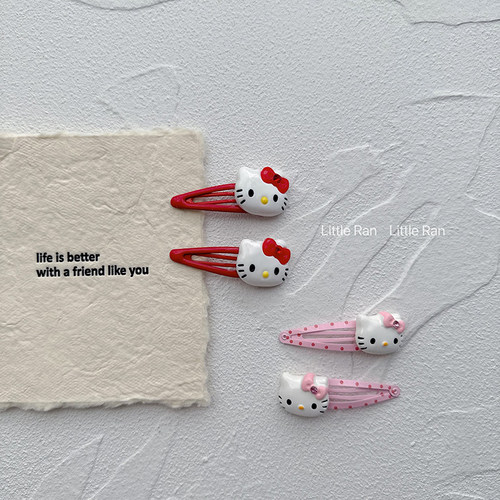 LittleRan可爱卡通KT猫发夹
