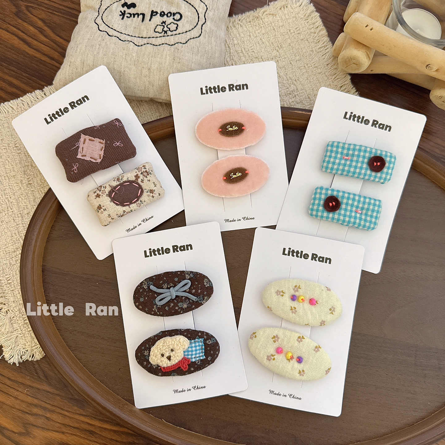 Little Ran韩国小众可爱卡通发夹女甜美百搭碎发刘海夹发饰宝宝