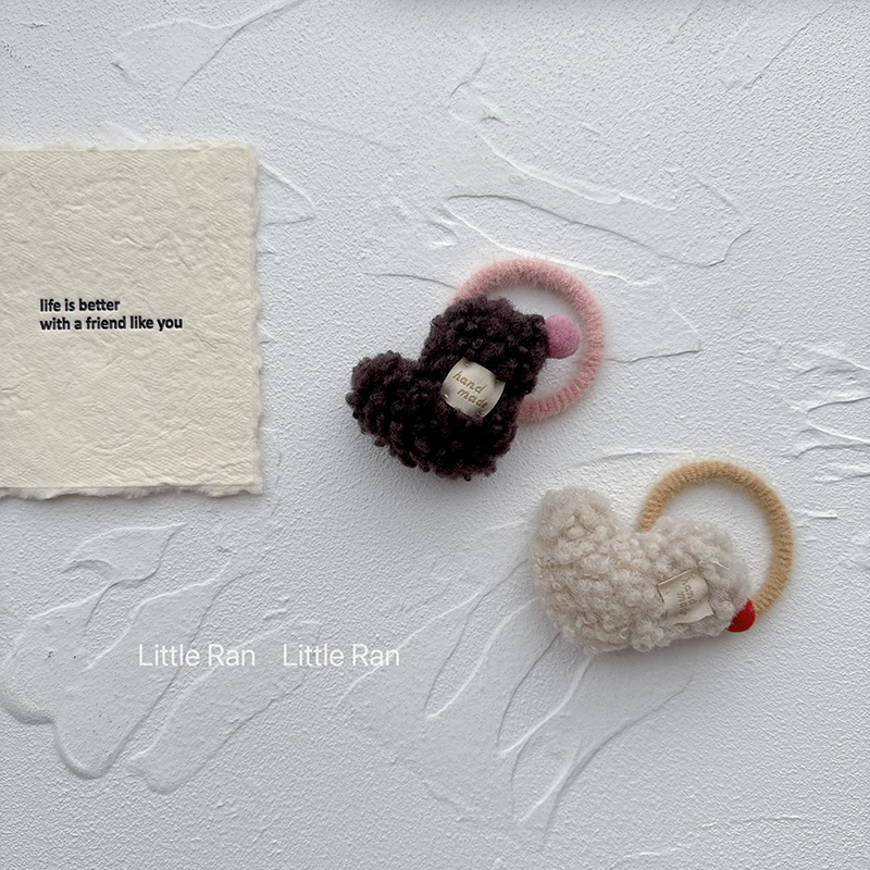LittleRan毛绒爱心发圈