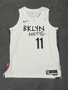 Nike布鲁克林篮网男运动休闲无袖欧文速干篮球背心球衣DO9585-103
