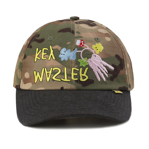 官方正品KAGA【Master Key】艺术趣味钥匙刺绣迷彩棒球帽鸭舌帽