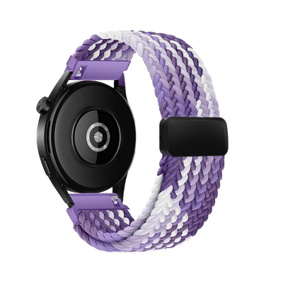 适用fitbit versa2/3/4弹力手表带sense2编织Lite金属磁吸扣腕带