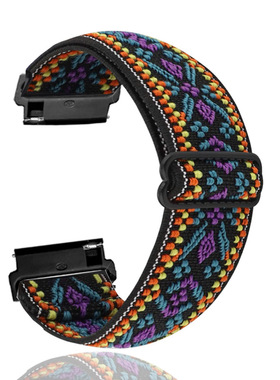 适用佳明vivoactive music move3表带Garmin  Fenix 6/pro尼龙带