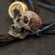 主师原创手彫s925纯银骷髅领带领结纯手工流苏编织暗黑时尚 复古风