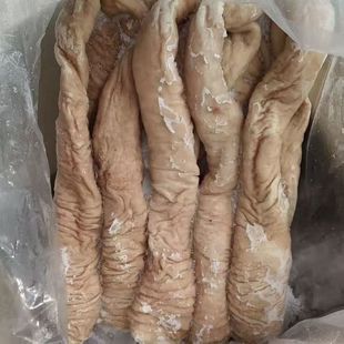 新鲜冷冻半熟猪肠头大肠头去油去冰纯干猪肠头大肠卤菜烧烤包邮