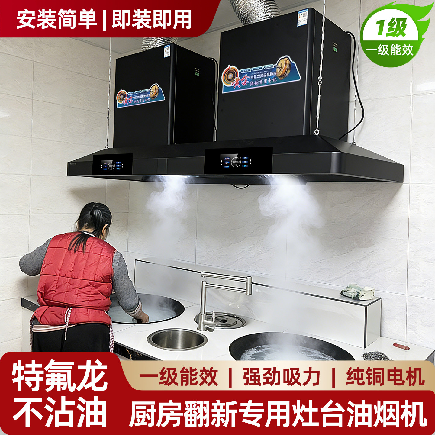 新品有礼柴火灶专用油烟机图片