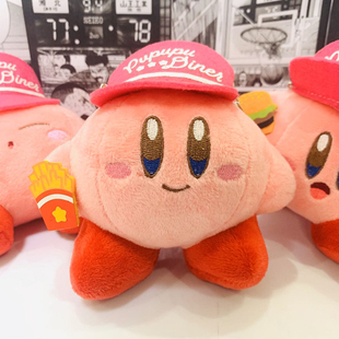 快餐员星之卡比kirby M新款 3周岁以上大眼款 记 挂件玩偶 毛绒吊饰