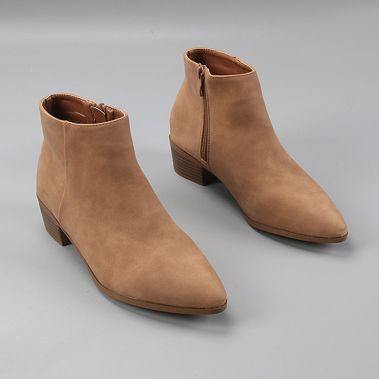 FOREIGN TRADE PLUS-SIZE BOOTS FALL|WINTER 2022 NEW CHELSEA BOOTS SIDE ZIPPER AND ANKLE BOOTS MID-HEELED BOOTIES BLOCK HEEL WOMENS BOOTS