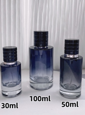 高档香水分装瓶30/50ml玻璃喷雾瓶化妆品替换瓶100ML大容量空瓶子