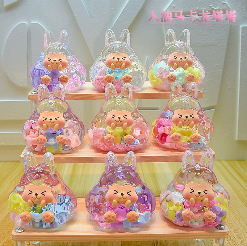 马卡龙塔塔小摆件树脂工艺品