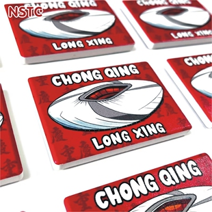 重庆铜梁龙球迷陶瓷冰箱贴 重庆龙兴足球场文创周边冰箱贴用品