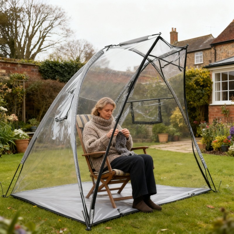 1-2 人冬季透明阳光房帐篷 防风防水防寒锁温 观景户外活动帐篷