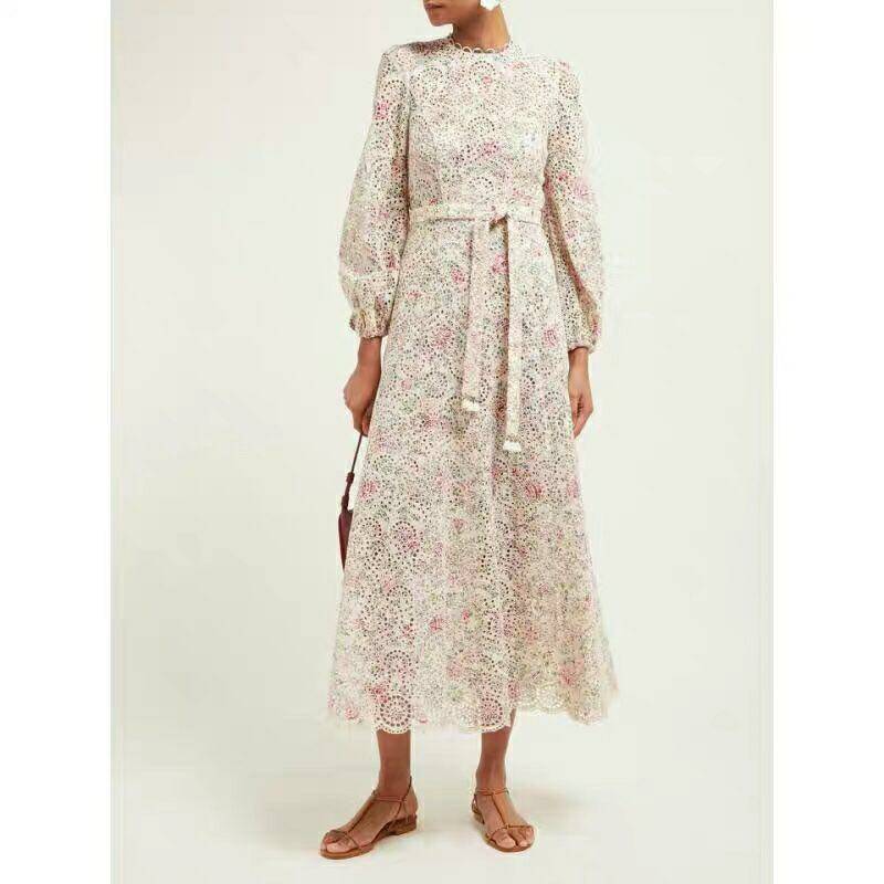 清仓澳洲贵妇早秋名媛刺绣镂空复古花色灯笼袖绑带收腰连衣裙长裙|msdalam kategori Butik wanita / wanita, pakaian - dari Buy2taobao.com untuk memberikan perkhidmatan ejen Taobao profesional membeli