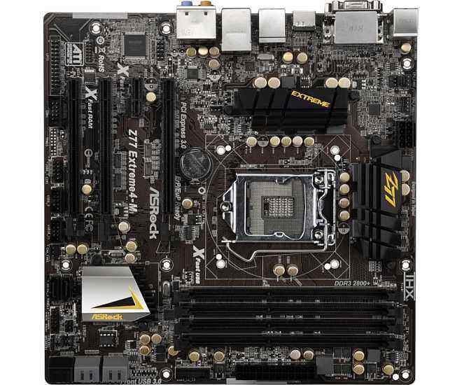 库存没上过机 华擎 z77-extreme4-m z77m m-atx 小板 1155 主板