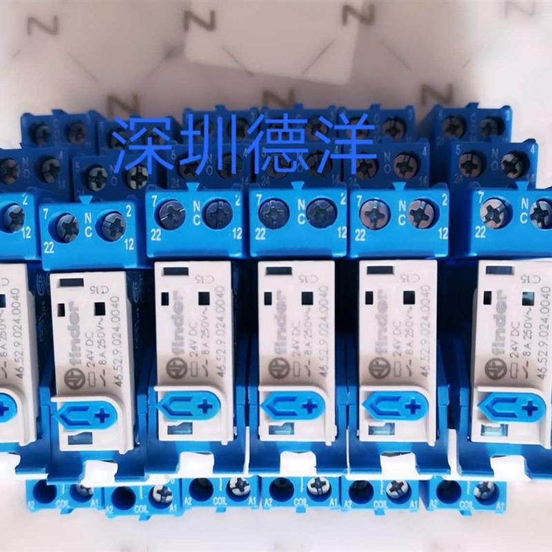 全新finder芬德46.52.9.024继电器和97.02底座正品进口