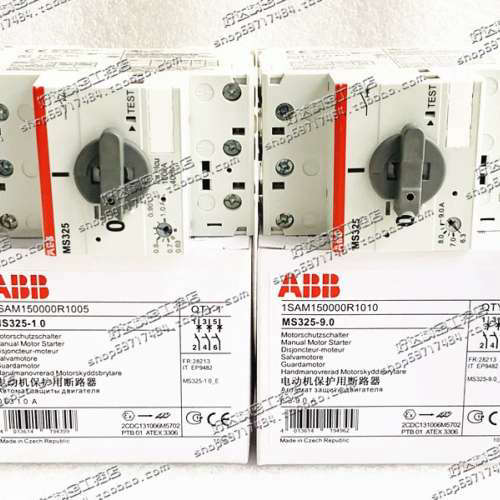 ABB马达断路器 MS325-12.5/16/20/25  电动机启动器 MS325议价