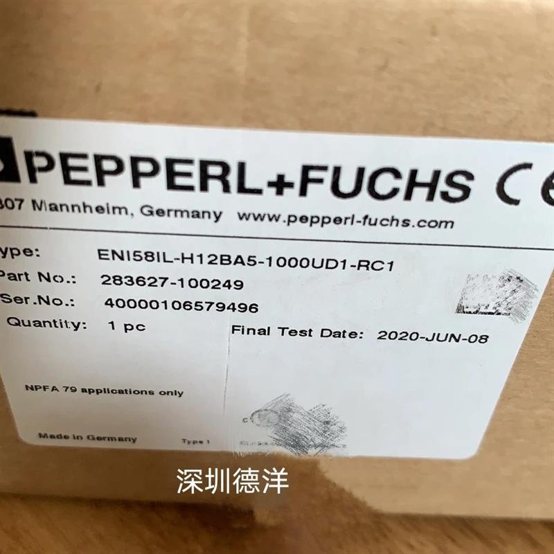 全新P+F倍福编码器ENI58IL-H12BA5-1000UD1-RC1原装正品*现货*