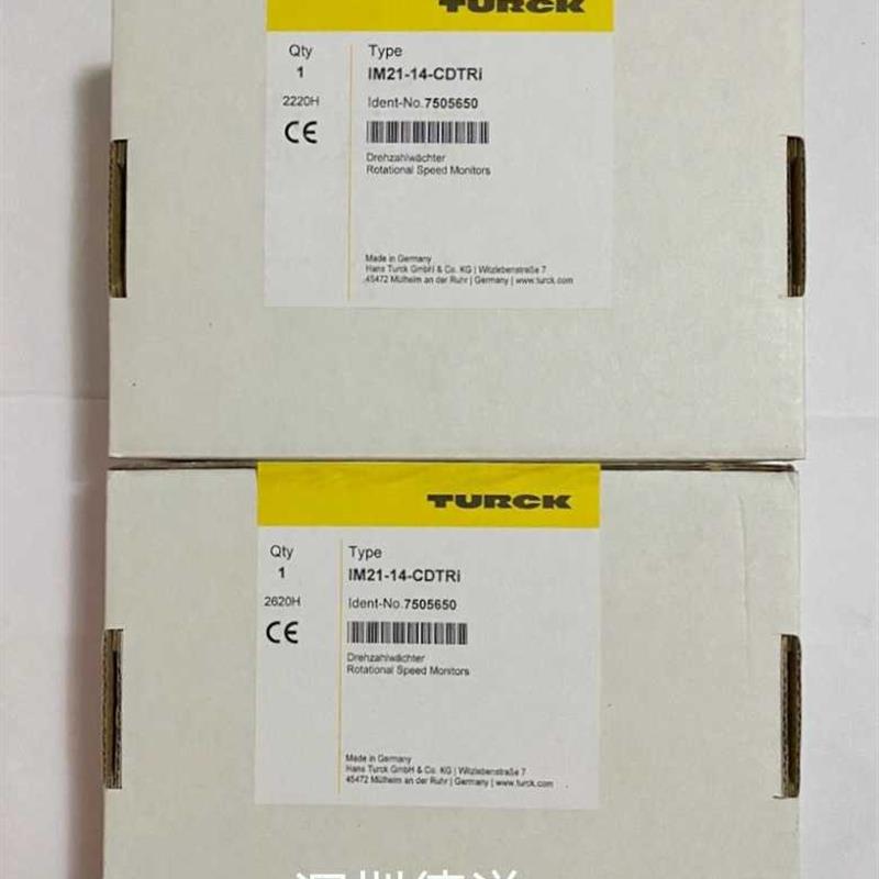 TURCK图尔克IM21-14-CDTRI超速继电器 全新原装*现货*议价