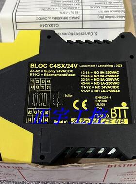 法国BTI开关安全继电器BLOC C4SX/24V C5SX/24V原装现货询价