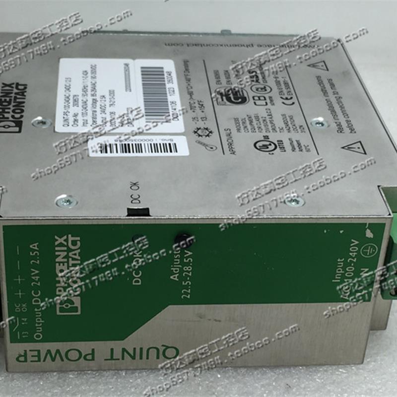 单相开关电源 QUINT-PS-100-240AC/24DC/2.5 原装菲尼克斯2938578