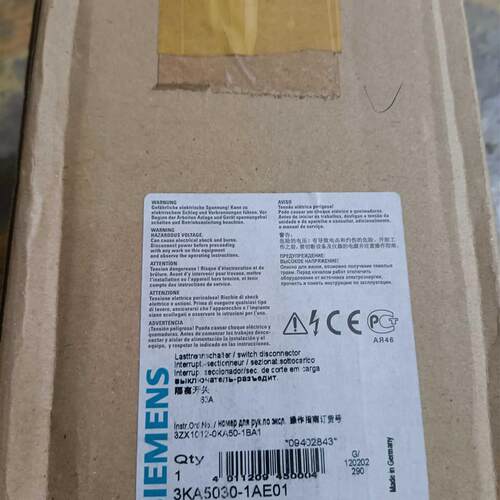 3KA5030-1AE01西门子隔离开关全新库存原装正品包邮