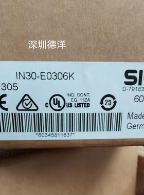 SICK IN30-E0306K光电传感器6034581全新正品原装现货