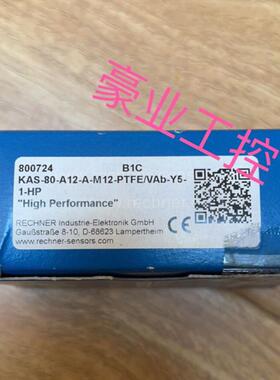 800724瑞奇能B1C传感器KAS-80-A12-M12-PTFE/VAb-Y5-1-HP议价