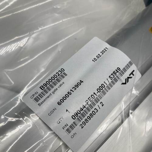 VAT原装09044-PE01-0001/53949瑞士Manual Gate Valve ISO-F160