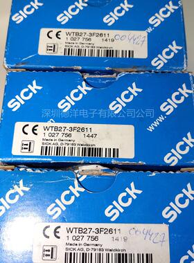 WTB27-3F2611 紧凑型光电开关 1027756全新原装正品现货