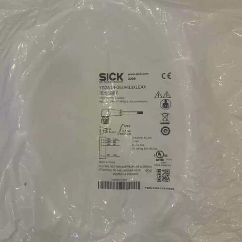 价SICK西克接插件连接线YG2A14-050VB3XLEAX全新正品M12弯议价！