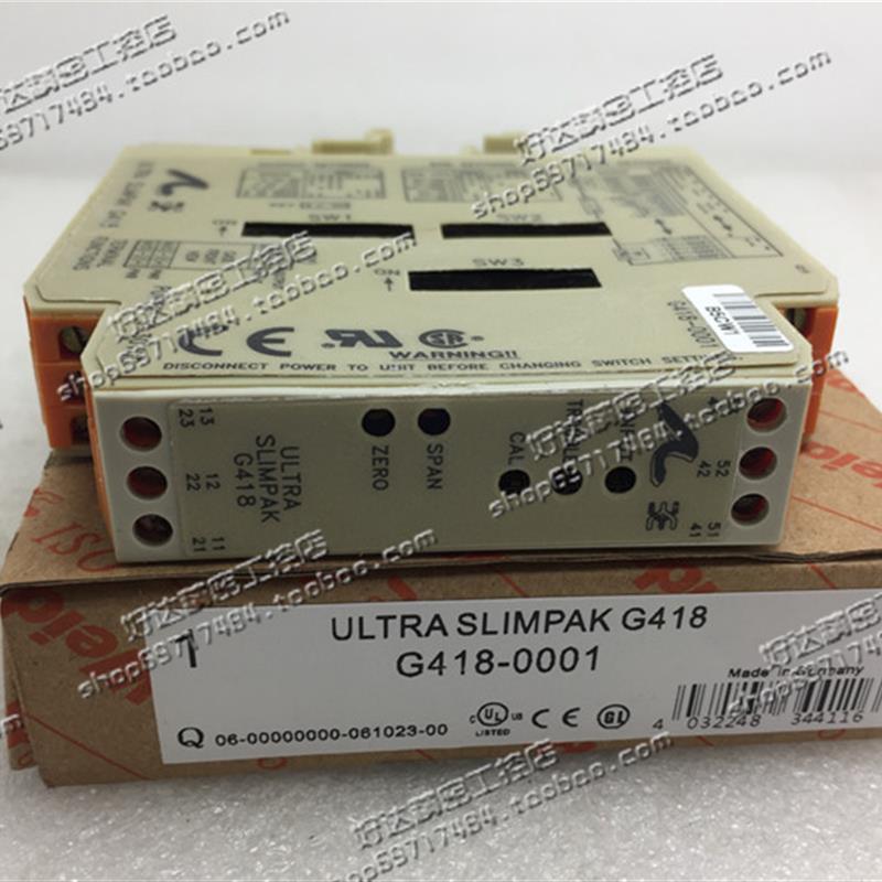 Weidmuller魏德米勒 G418-0001 9-30VDC ULTRA Slimpak G418 现货