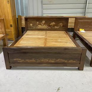 老榆木双人床180全榆纯木头床没有辅料结实耐用