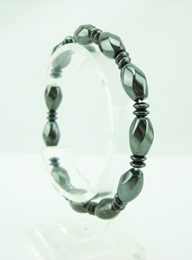 黑胆石磁疗保健欧美风礼品手链