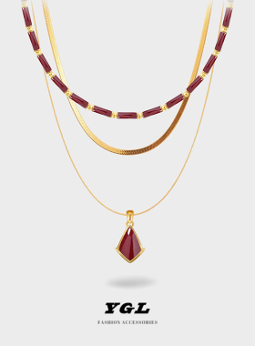 YGL原创轻奢叠戴氛围感毛衣链女