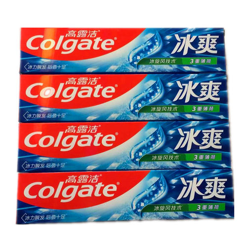 高露洁冰爽120克支支包蛀牙膏