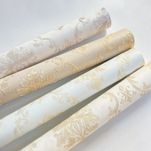 欧式 饰壁纸 3D立体浮雕花纹墙纸温馨卧室客厅餐厅酒店电视背景墙装